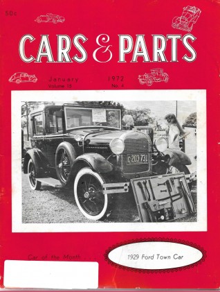 CARS & PARTS 1972 JAN - COACHWORK-CADILLAC, KISSEL HISTORY, FLEETWOOD, AVANTI